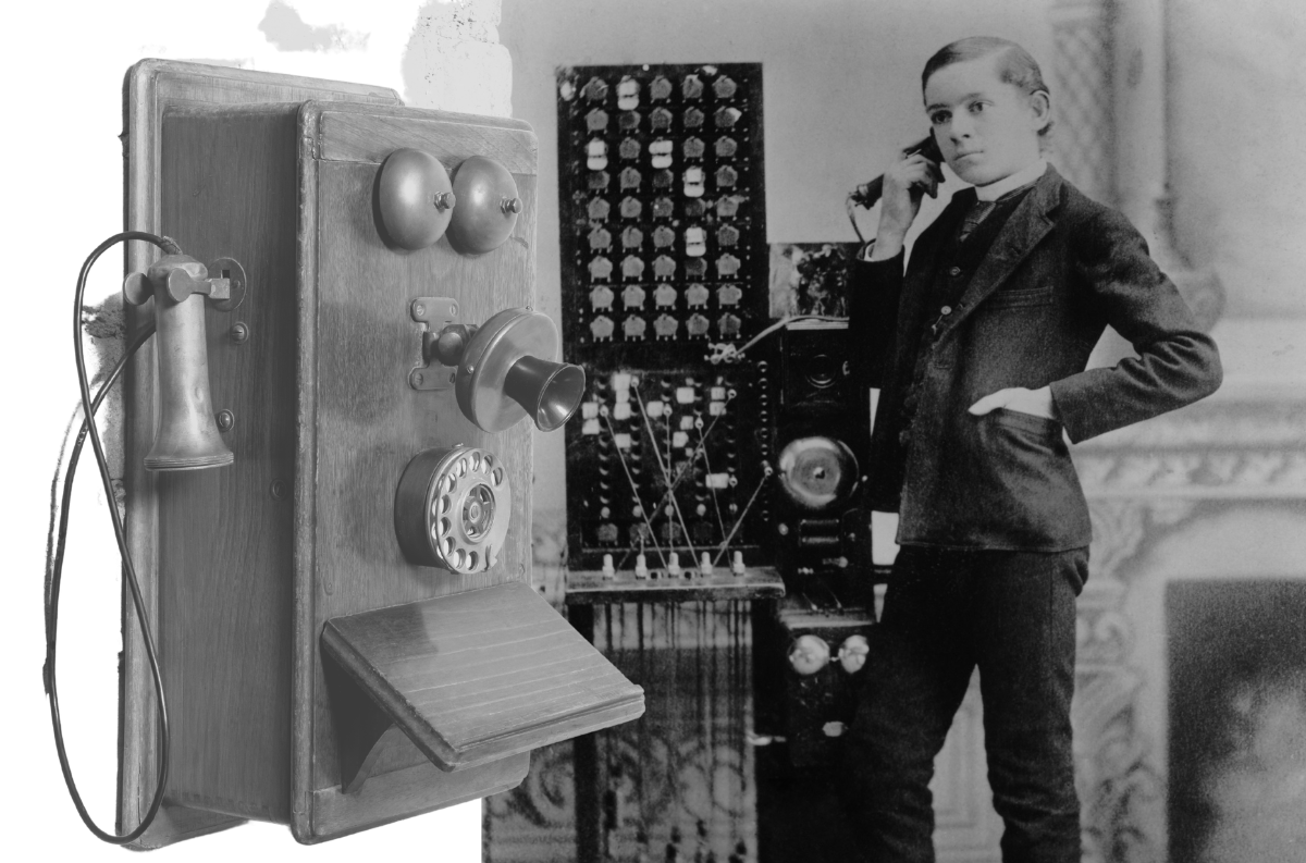 初期の電話のイメージ