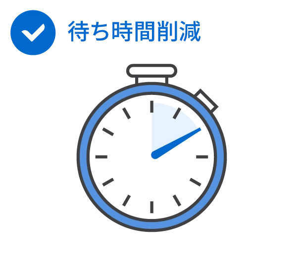 企業が見直すべき4つのポイント｜待ち時間とつながりにくさイメージイラスト